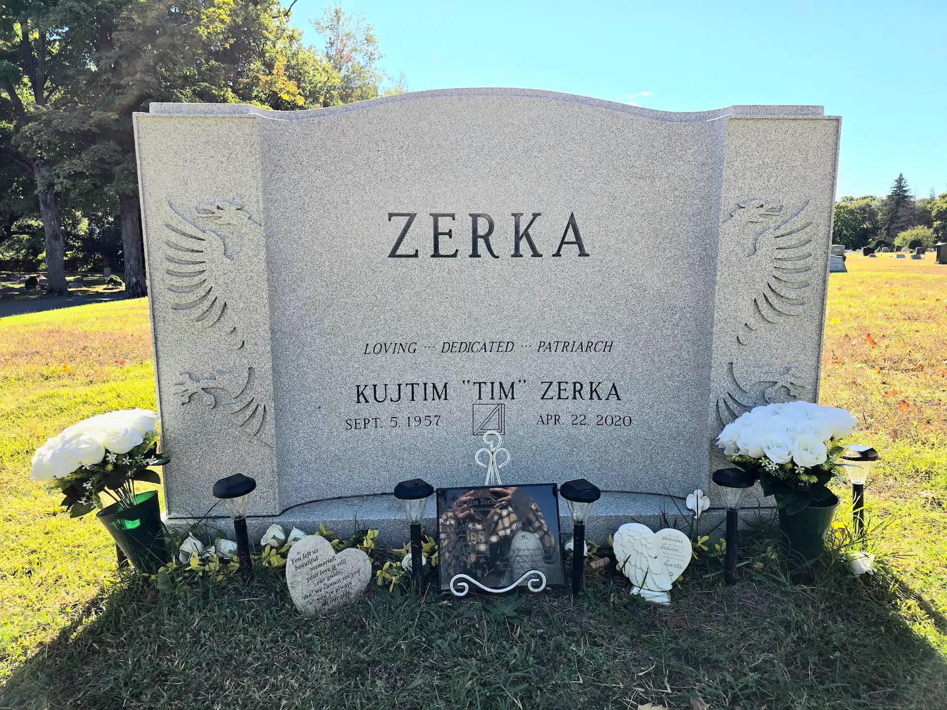 Granite (laser-engraved) Laser-Engraved Headstone hand-carved by Laser Headstone Guide in NJ — image 4