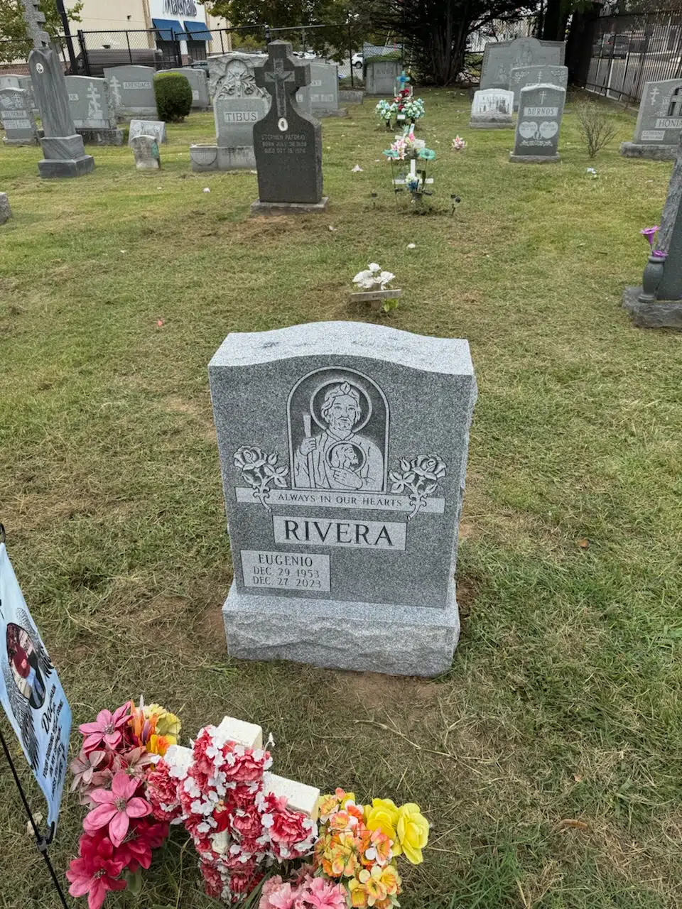 Granite (laser-engraved) Laser-Engraved Headstone hand-carved by Laser Headstone Guide in NJ — image 4