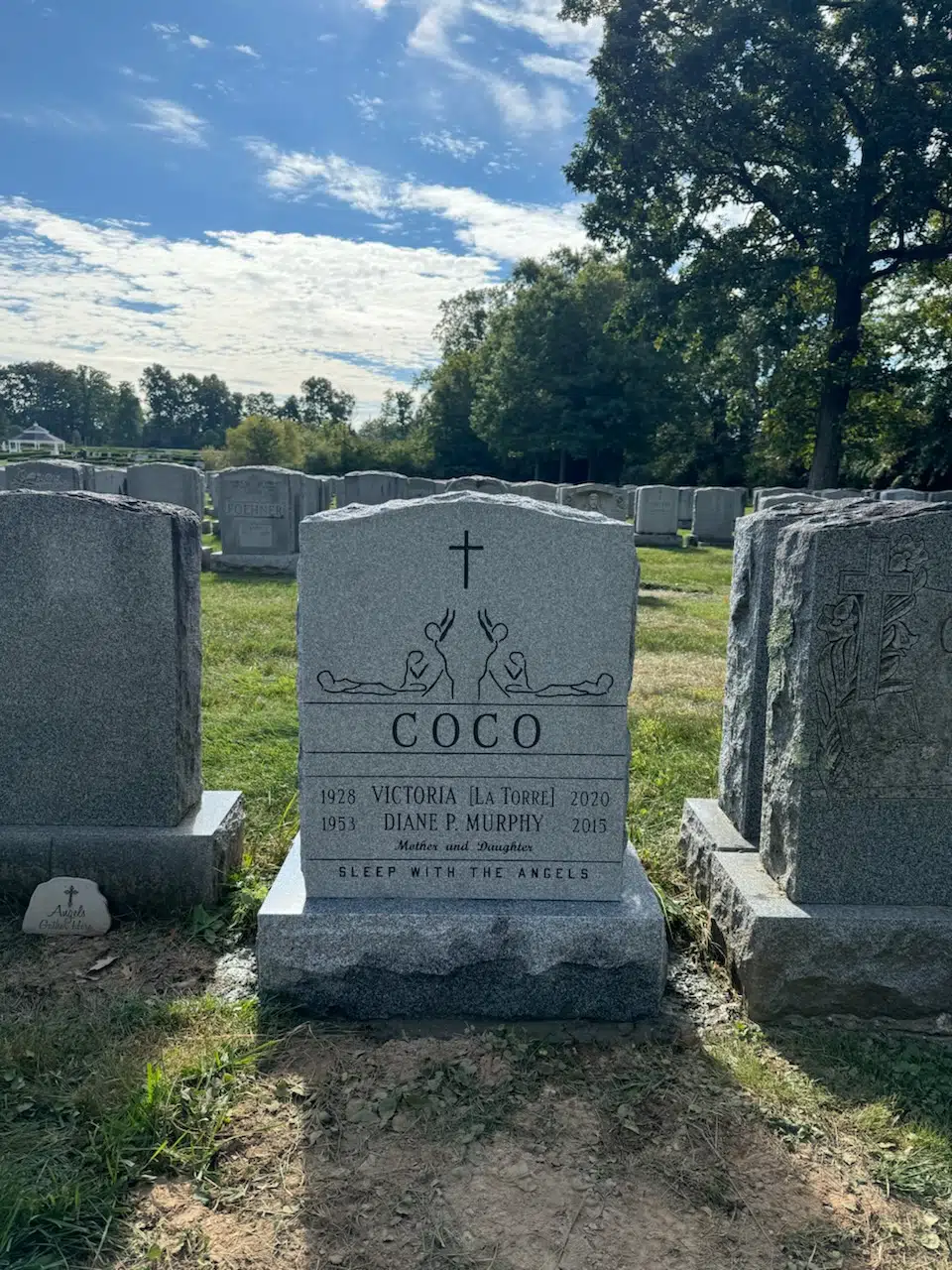 Granite (laser-engraved) Laser-Engraved Headstone hand-carved by Laser Headstone Guide in NJ — image 6