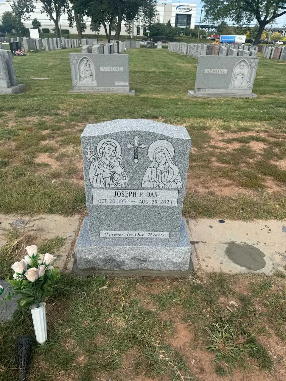 Granite (laser-engraved) Laser-Engraved Headstone hand-carved by Laser Headstone Guide in NJ — image 7